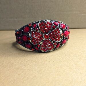 Red Flower Bracelet
